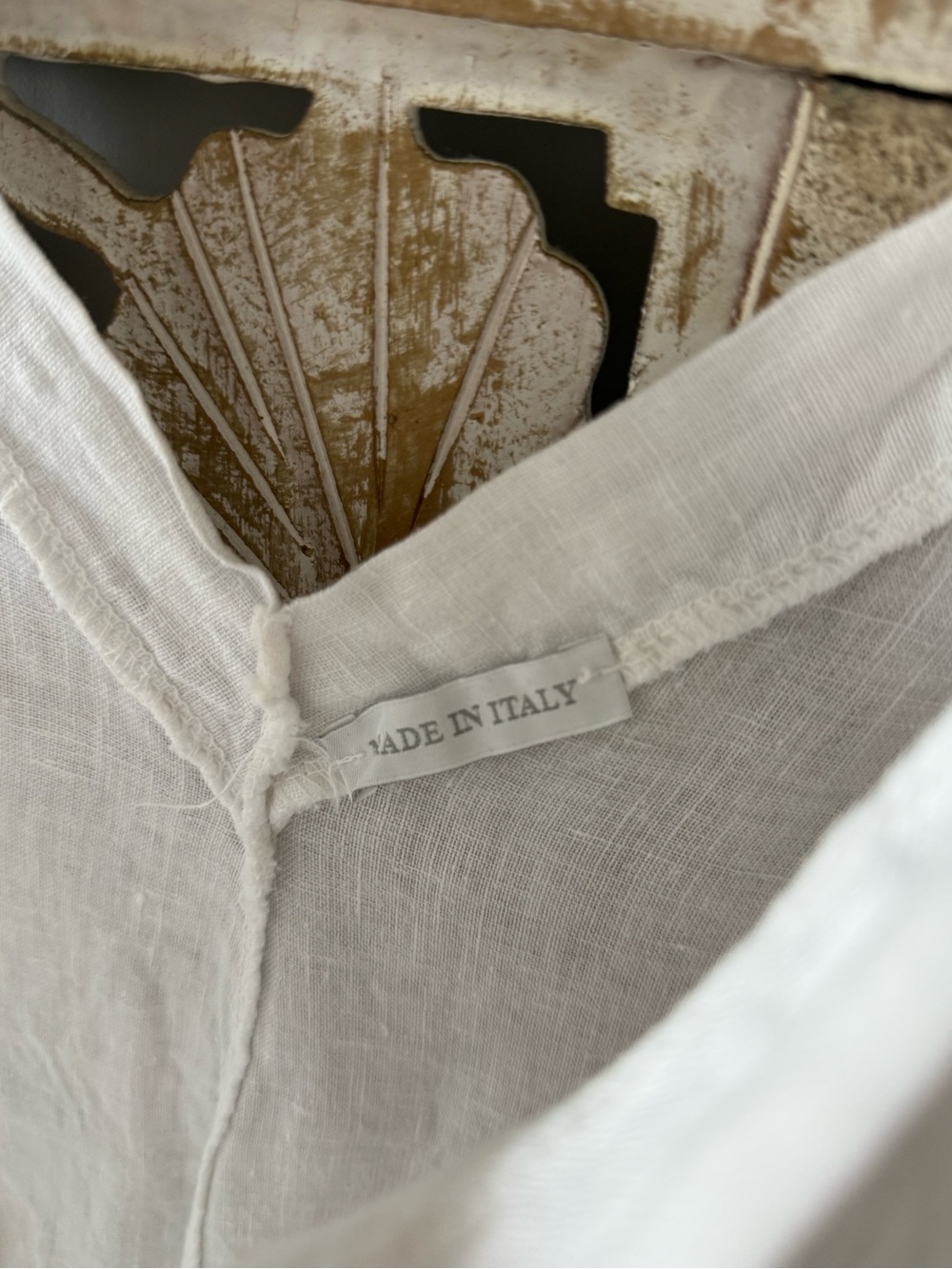 LINEN White Linen Midi Dress - Picture 4 of 4